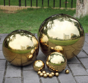 Stainless Garden Sphere Hollow Steel Ball Decoration 2mm 3mm Thickness